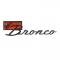 Dennis Carpenter BRONCO SPORT Fender Emblem - Satin Black w/Red - 1966-77 Ford Bronco C7TZ-16098-BLK