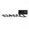 Dennis Carpenter BRONCO SPORT Fender Emblem - Satin Black w/Red - 1966-77 Ford Bronco C7TZ-16098-BLK