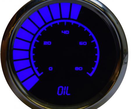 Intellitronix Oil Pressure Analog LED Bargraph Chrome BS9114