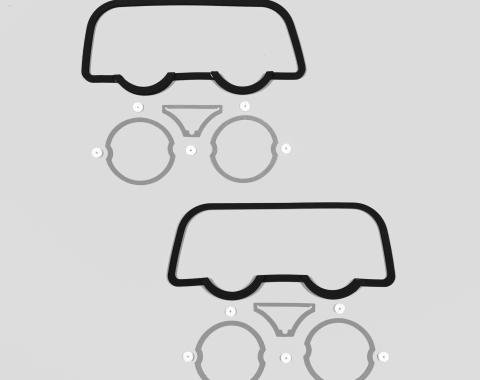 Detroit Muscle Technologies 1968 Dodge / Plymouth Mopar B Body 68 Charger Taillight Gaskets BCH6868TL01