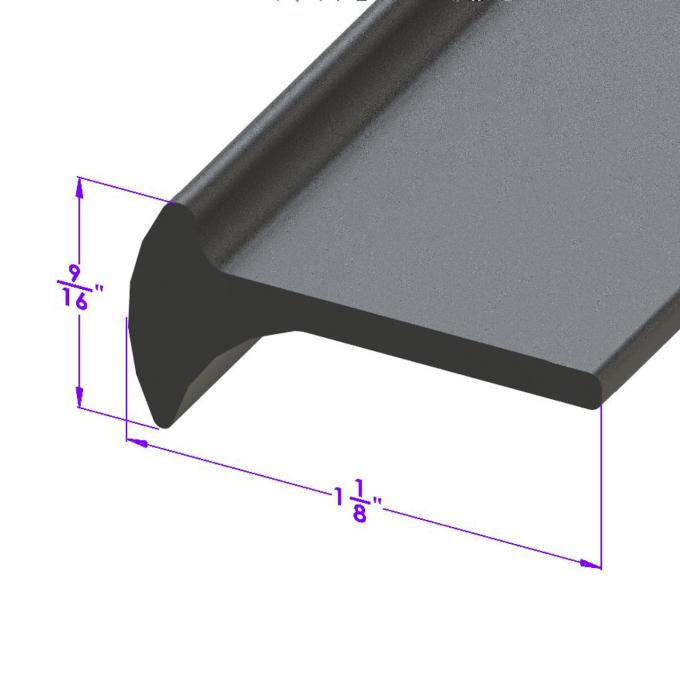 Metro Moulded Parts Fender Welt. All Rubber Type with 1/2 In LP 15-D
