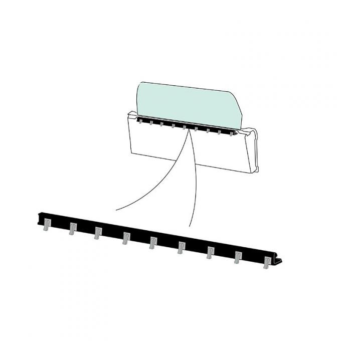 Dennis Carpenter Tailgate Glass Belt Seal - Inner - 1978-96 Ford Bronco D8TZ-9842072-AX