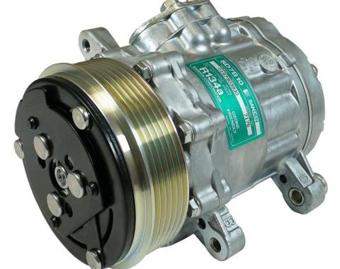 Vintage Air Sanden SD-7B10 Compressor 6-groove serpentine pulley Standard Finish 04670-MTA