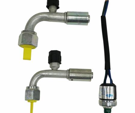 Vintage Air Reduced Barrier Male Trinary Switch Kit with Front Drive Fittings 110071