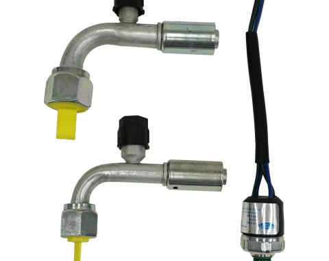 Vintage Air Reduced Barrier Male Trinary Switch Kit with Front Drive Fittings 110071