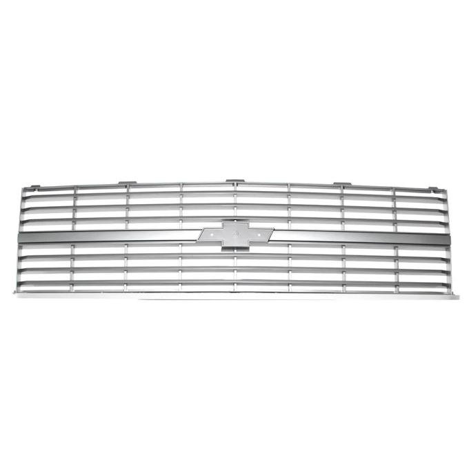 AMD Premium Grille, OE Style with Emblem Mount, Argent Gray, Single Headlight, 83-84 Chevy CK Pickup Blazer Suburban 150-4083-11