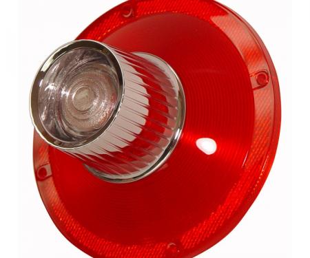 Dennis Carpenter Taillight Lens with Backup Light - FoMoCo Script - 1964 Ford Car C4AZ-13450-E