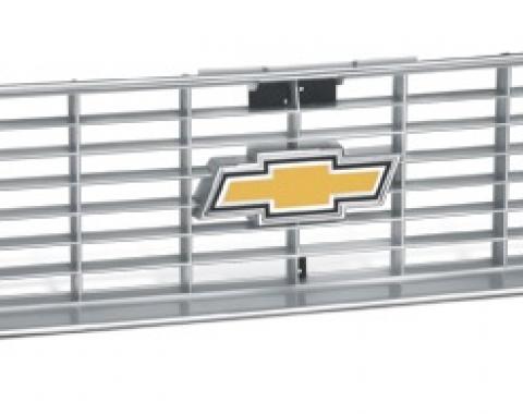 Chevy Truck Front Grille, With Argent Silver & Chrome Grille, 1973-1974