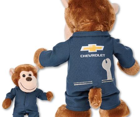 Plush 11" Gold Bowtie Milo Monkey Mechanic