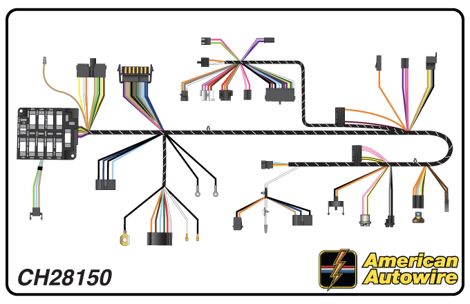 American Autowire 1972 Chevrolet Dash Harness CH28150