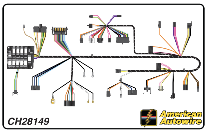 American Autowire 1972 Chevrolet Dash Harness CH28149