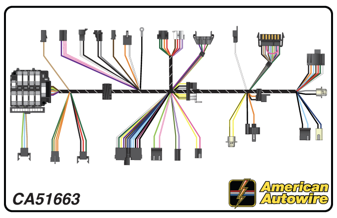 American Autowire 1975 Chevrolet Camaro Dash Harness CA51663
