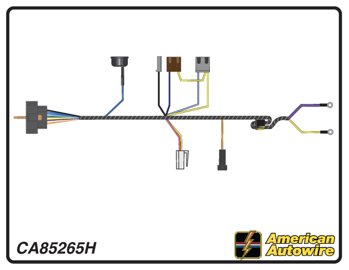 American Autowire 1968-1969 Chevrolet Engine Harness - Hei CA85265H