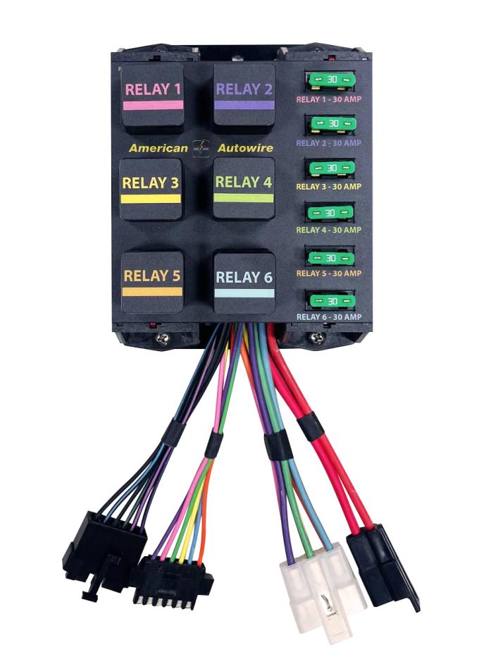American Autowire 6 Position Banked Relay Panel 510922