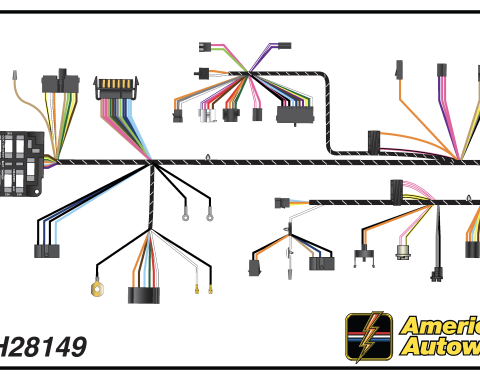 American Autowire 1972 Chevrolet Dash Harness CH28149