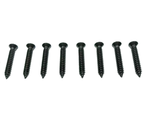 Redline Restomotive® 1973-1991 GM Truck Dash Bezel Screw Set, Black, 10 Piece