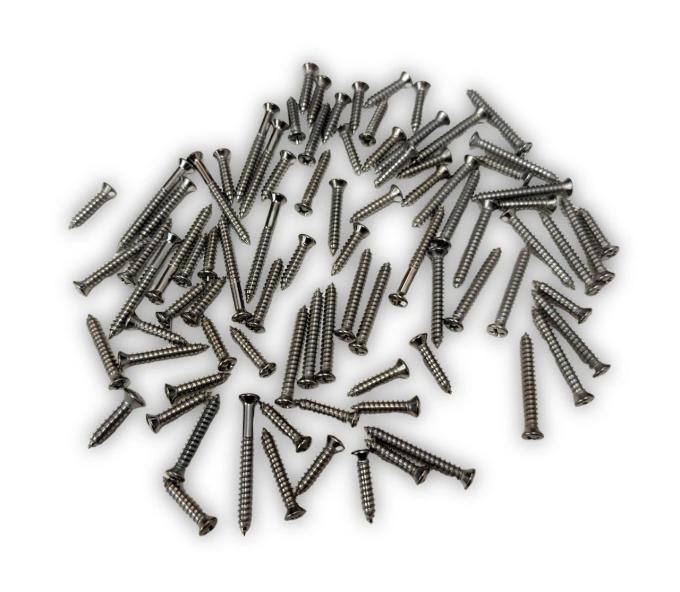 Redline Restomotive® 1955-1957 Chevy 4 Door Wagon Interior Garnish Molding Trim Screw Set