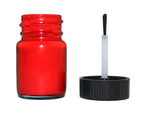 Whitegauges Fluorescent Red Instrument Cluster Needle Paint Bottle with Brush NP-RED-1415