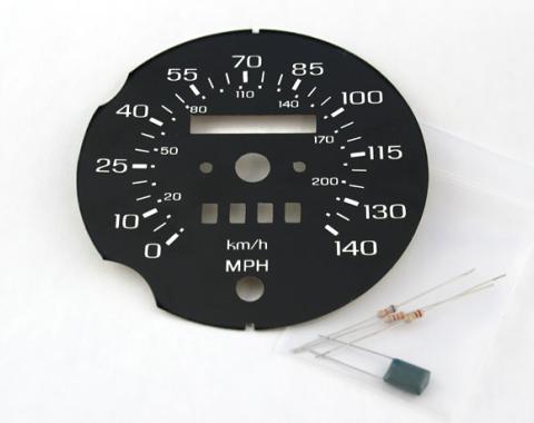 Whitegauges 1985-1988 Ford Thunderbird 140 MPH Motorsports Replacement Face Speedometer Conversion 8588FT-2579