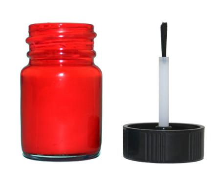 Whitegauges Fluorescent Red Instrument Cluster Needle Paint Bottle with Brush NP-RED-1415