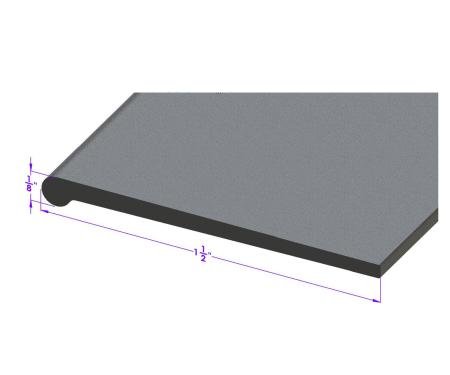 Metro Moulded Parts Fender Welt. All Rubber Type with 1/8 In. Bead and 1 1/2 in Wide LP 15-C