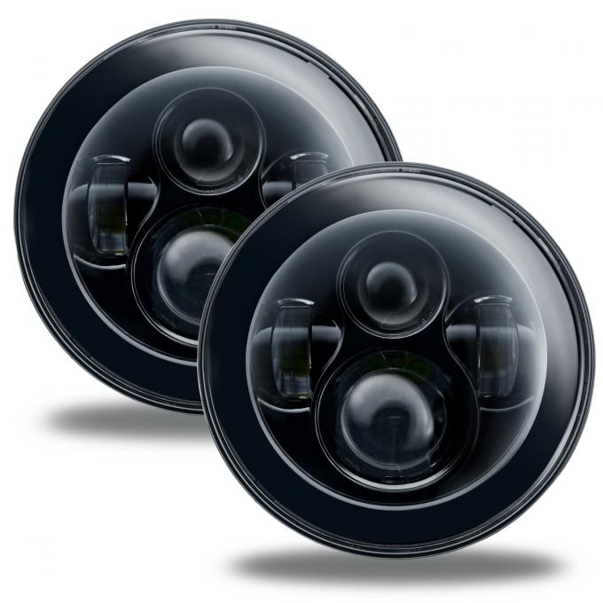 Oracle Lighting 7 in. High Powered LED Headlights, Black Bezel, No Halo 5769-504