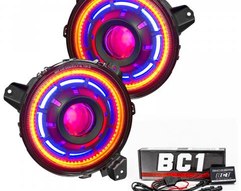 Oracle Lighting Oculus ColorSHIFT Bi-LED Projector Headlights, ColorSHIFT, BC1 5839-335