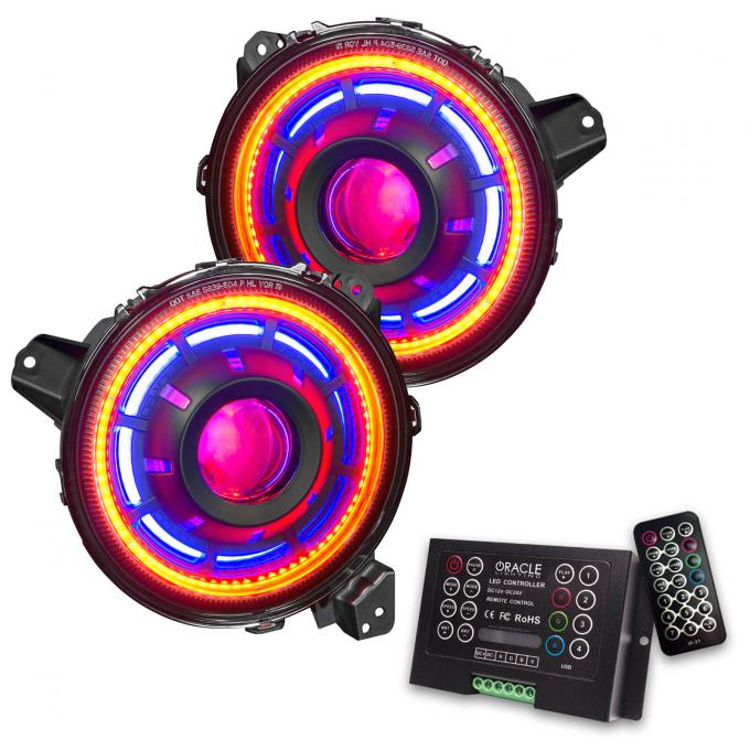 Oracle Lighting Oculus ColorSHIFT Bi-LED Projector Headlights, ColorSHIFT 2.0 5839-333