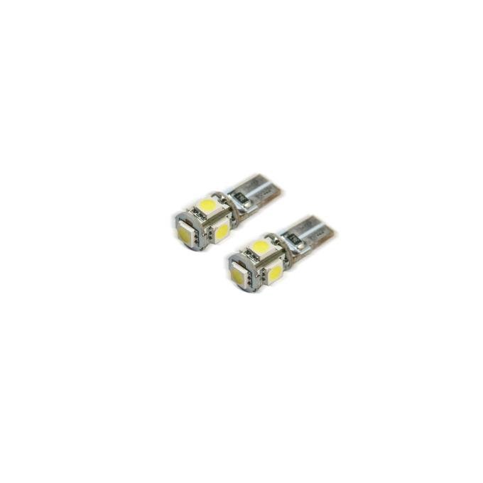 Oracle Lighting T10 5 LED 3 Chip SMD Bulbs, Green, Pair 4801-004