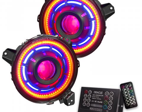 Oracle Lighting Oculus ColorSHIFT Bi-LED Projector Headlights, ColorSHIFT 2.0 5839-333