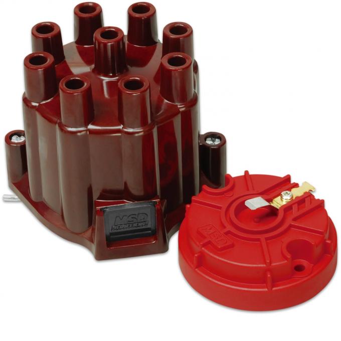 MSD Distributor Cap and Rotor, /GM V8 Points 8442
