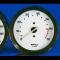 Whitegauges 1970-1974 Triumph Spitfire METRIC KPH KMH White Face Gauges 7074TS-2057