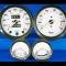 Whitegauges 1970-1974 Triumph Spitfire METRIC KPH KMH White Face Gauges 7074TS-2057