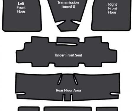 ACC 1970-1972 Chevrolet Monte Carlo Sound Deadener 7pc EVA