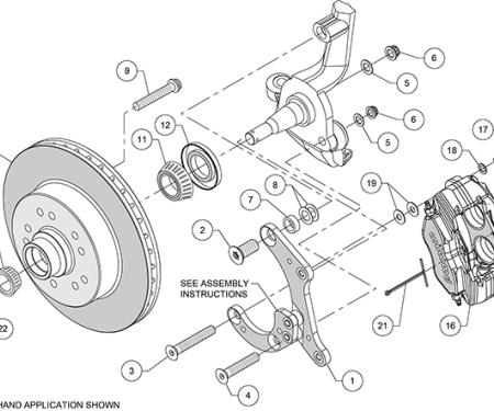 Wilwood Brakes Classic Series Dynalite Front Brake Kit 140-14808