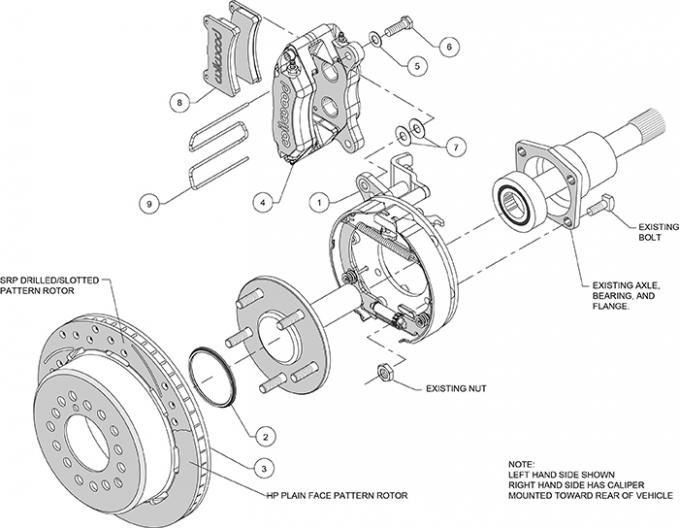 Wilwood Brakes Forged Dynapro Low-Profile Rear Parking Brake Kit 140-14400-R