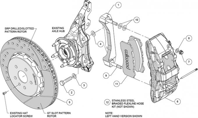 Wilwood Brakes SX6R Big Brake Dynamic Front Brake Kit 140-15431-D