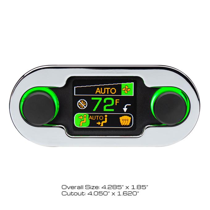 Vintage Air Dakota Digital HDX/RDX Automatic Climate Control - Chrome/Black Alloy 472225