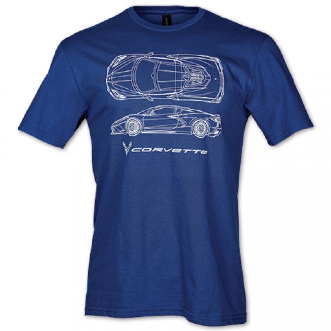 2020 Corvette Blueprint T-Shirt
