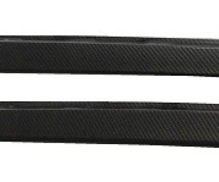 Corvette C6 Side Skirts, ZR1 Style, Hydro Carbon Fiber, 2005-2013