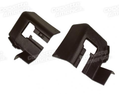 Corvette Rear Quarter Panel Extensions, Black Coupe (20), 1974-1977