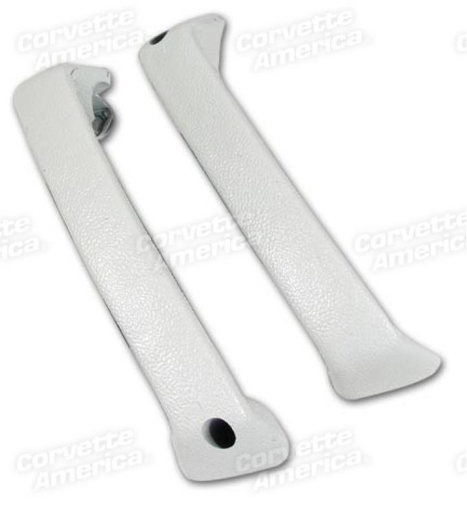 Corvette Door Pull Straps, White, 1965