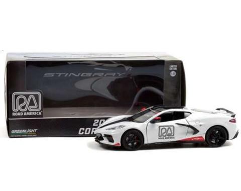 Greenlight 2020 Chevrolet Corvette C8 Stingray Coupe, Road America Official Pace Car | White