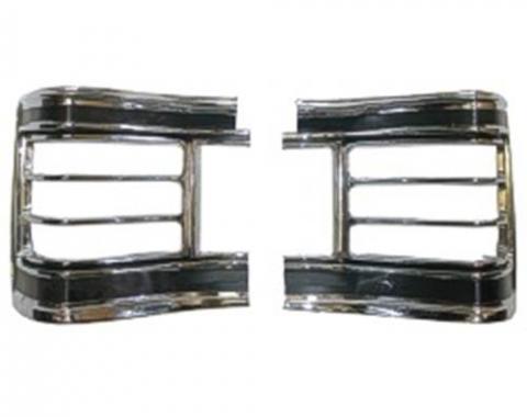 Chevelle Taillight Bezels, Except Wagon, 1967