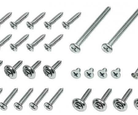 Chevelle Interior Screw Kit, Convertible, 90  Piece, 1971