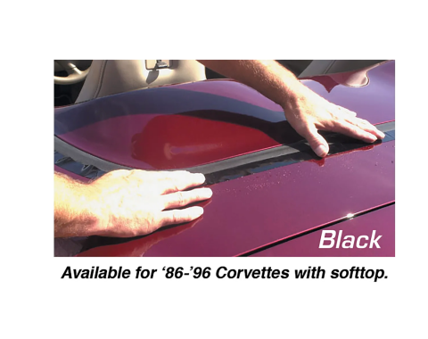 Corvette Deck Lid Protector, Convertible or Hardtop, Black, 1986-1996