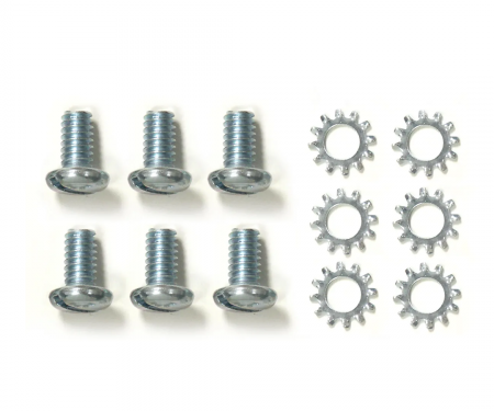 Corvette Water Pump Backplate Screw Set, 6 Piece, 1956-1962