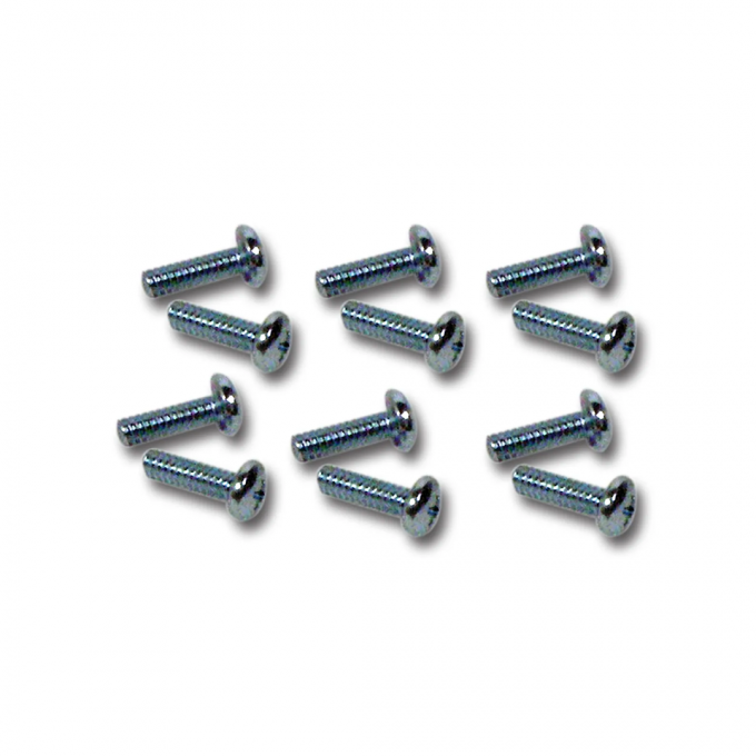 Corvette Side Exhaust Cover Upper Screws, 12 Piece Set, 1965-1967