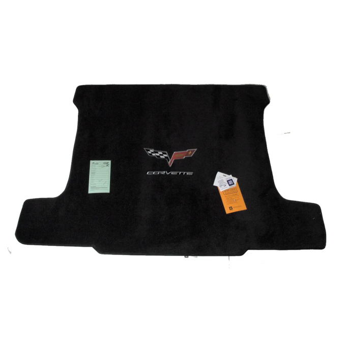 Corvette Mats, Red with C6 Logo & Script, 2005-2008