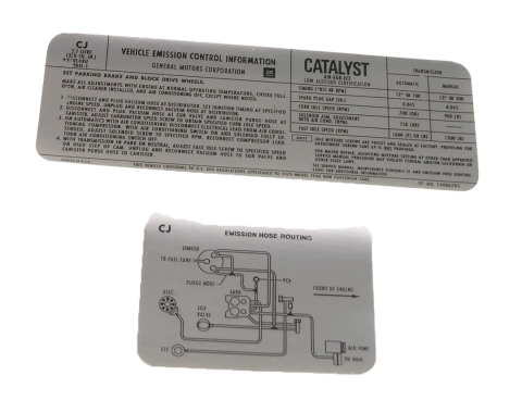 Corvette Decal, Emission L82, 1979